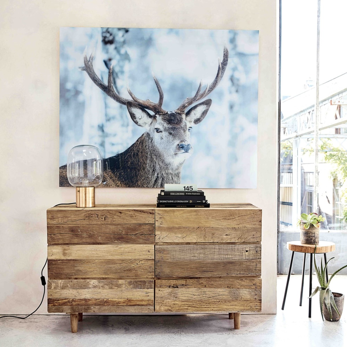 Recycled wood 6-drawer double chest Tennessee – image 8