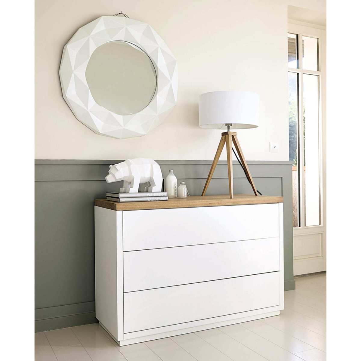 3-drawer white chest of drawers Austral – image 5
