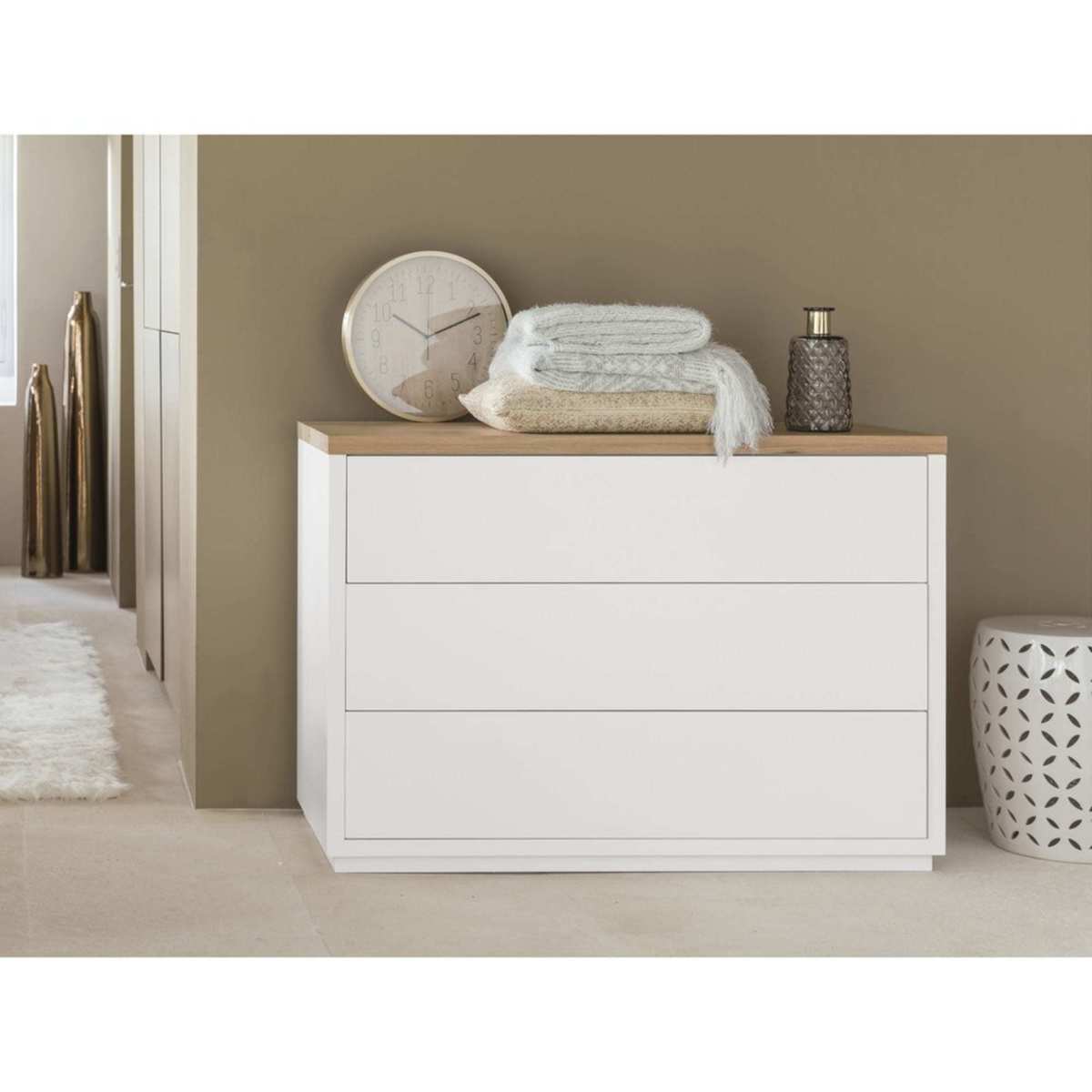 3-drawer white chest of drawers Austral – image 6