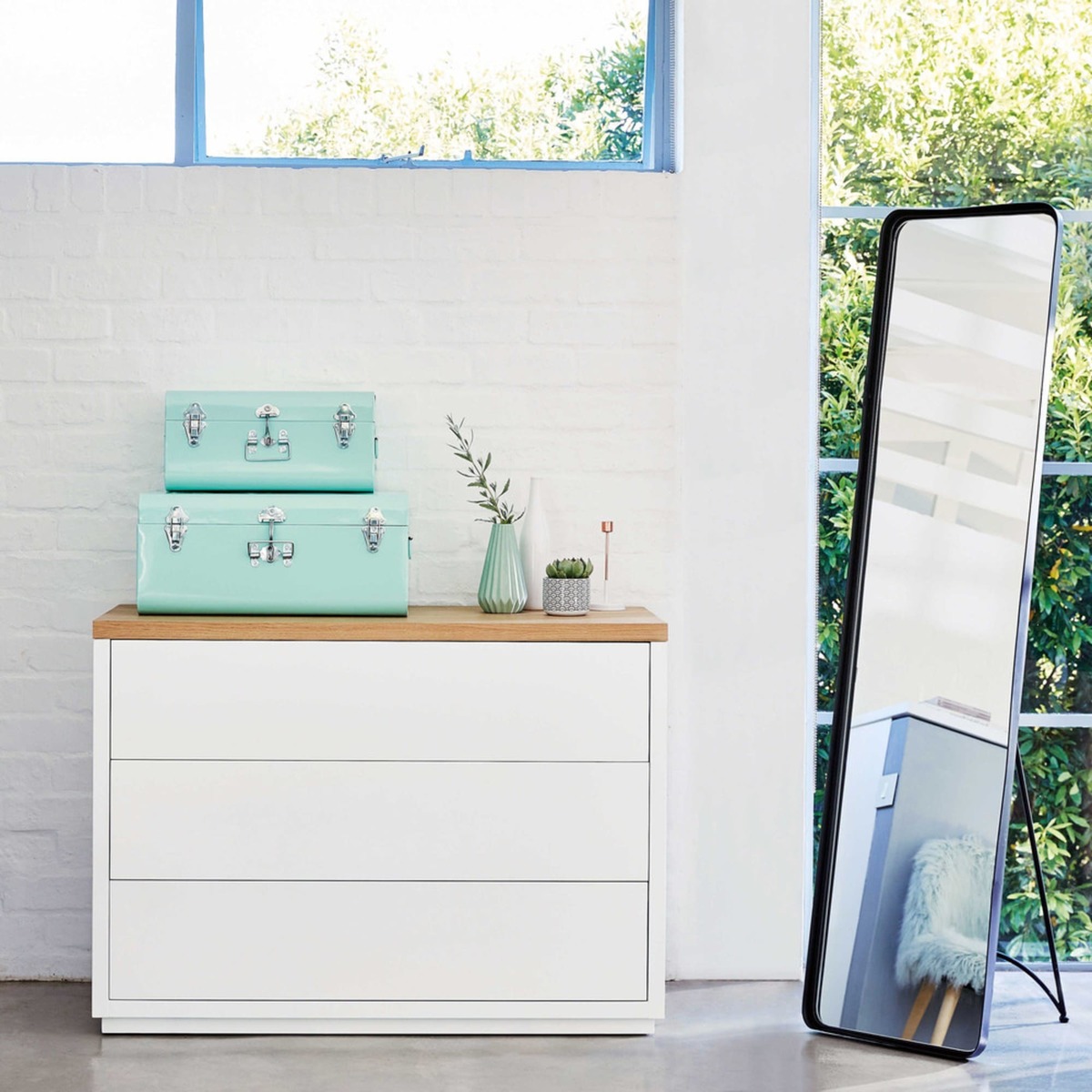 3-drawer white chest of drawers Austral – image 7