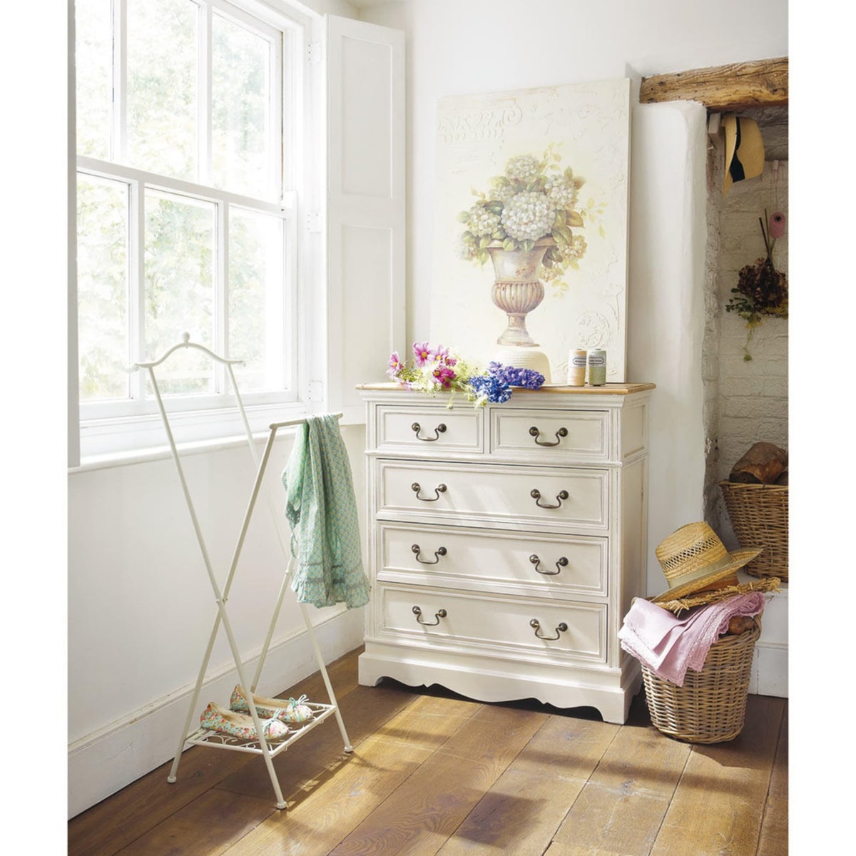 5-Drawer Chest in Cream Léontine – image 3