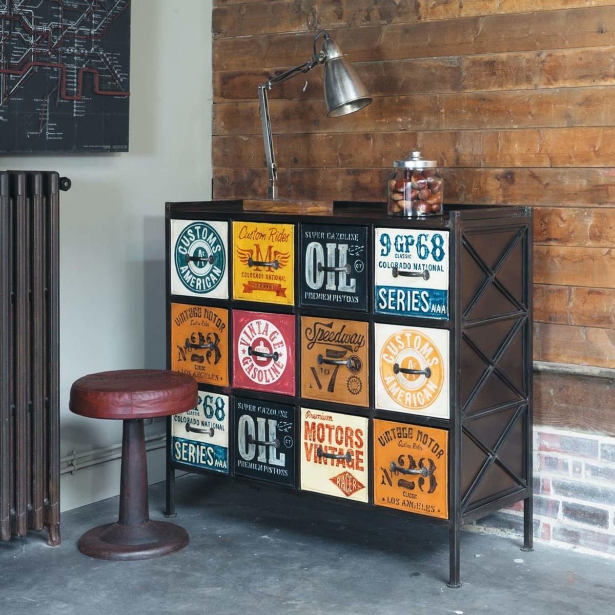 Metal industrial cabinet, multicoloured W 107cm Customs – image 5