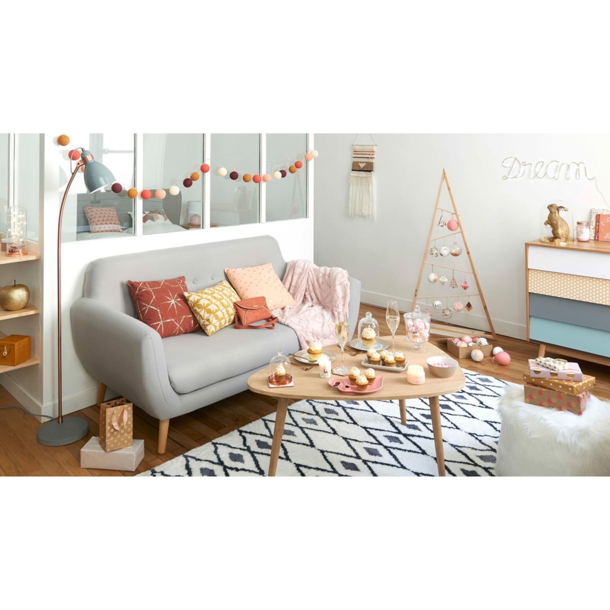 Vintage Multicoloured 4-Drawer Chest Fjord – image 6