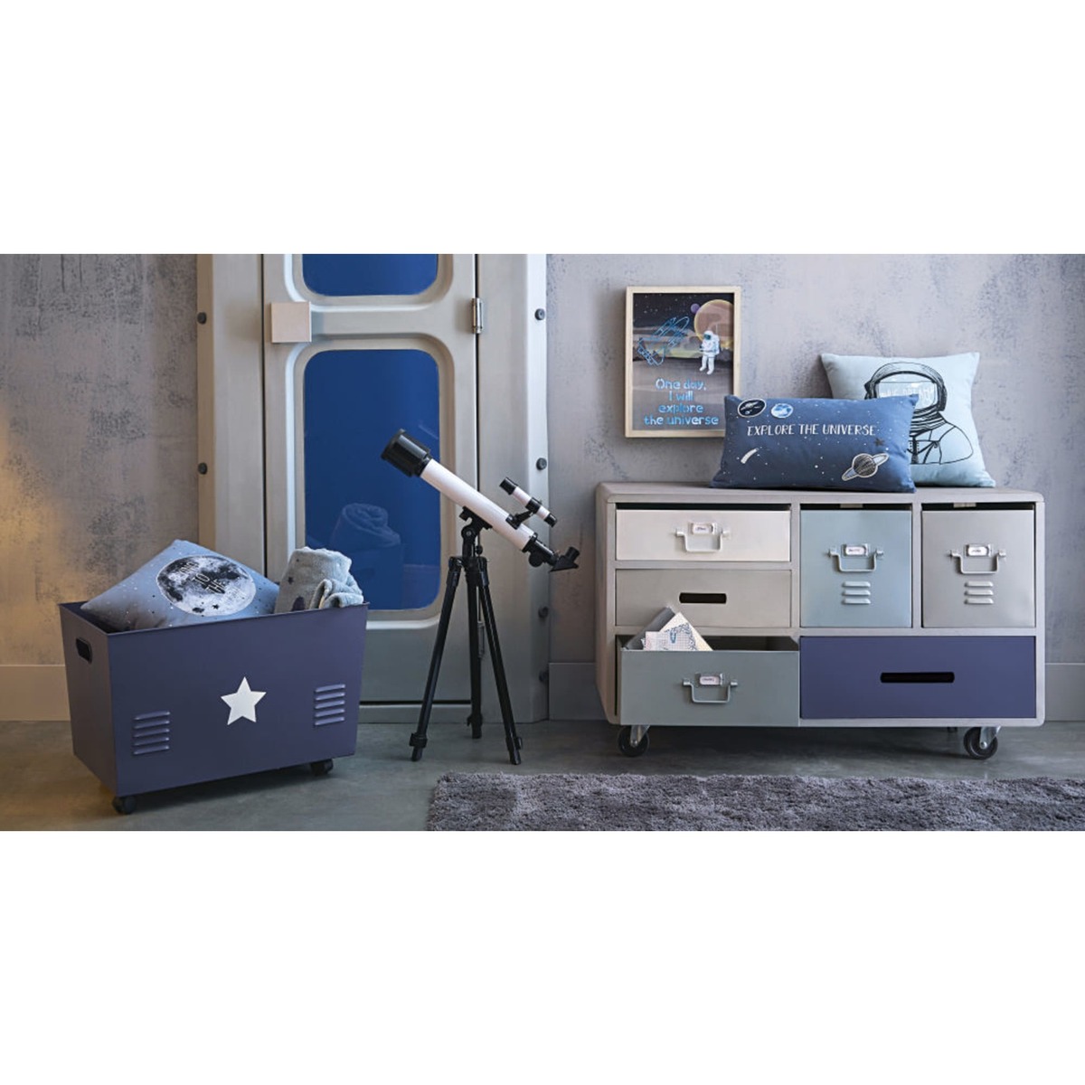 Metal 6-Drawer Storage Cabinet on Castors Galaxy – image 5