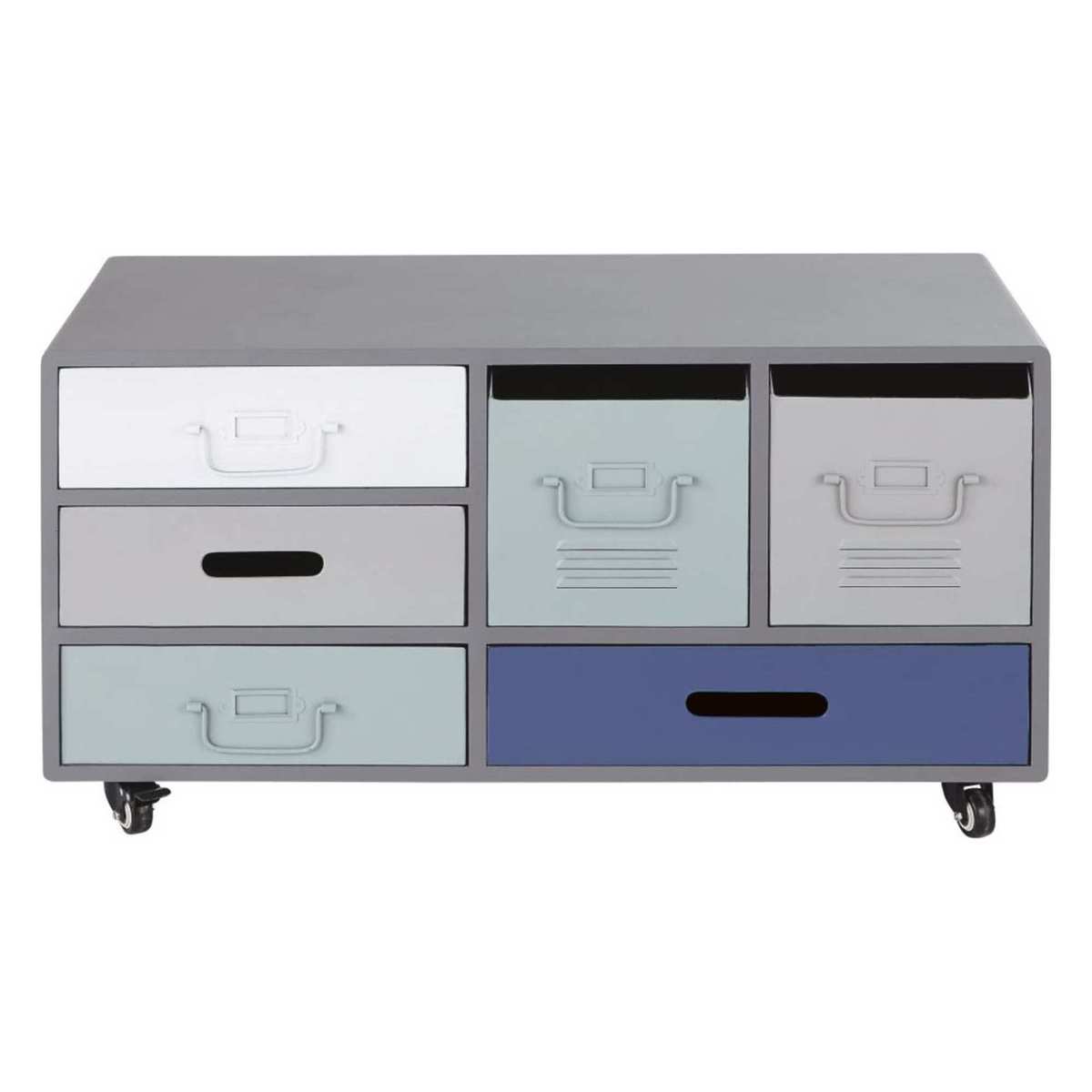 Metal 6-Drawer Storage Cabinet on Castors Galaxy – image 1