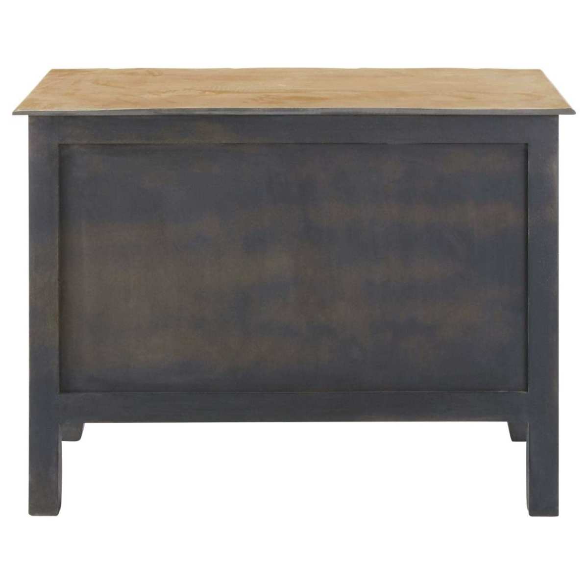 Mango wood and Acacia chest of drawers in grey Colette – image 3