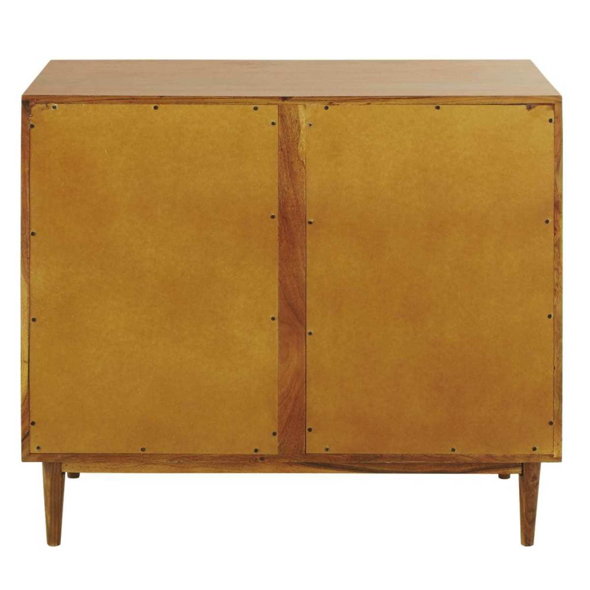 5-drawer chest of drawers in green solid acacia Ikat – image 5