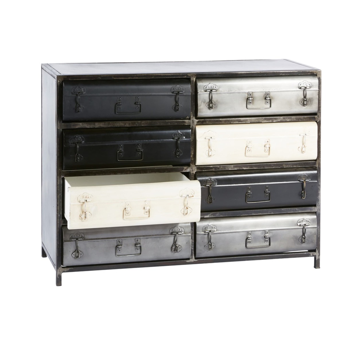 Metal 8-Drawer Industrial Cabinet Koffer – image 3