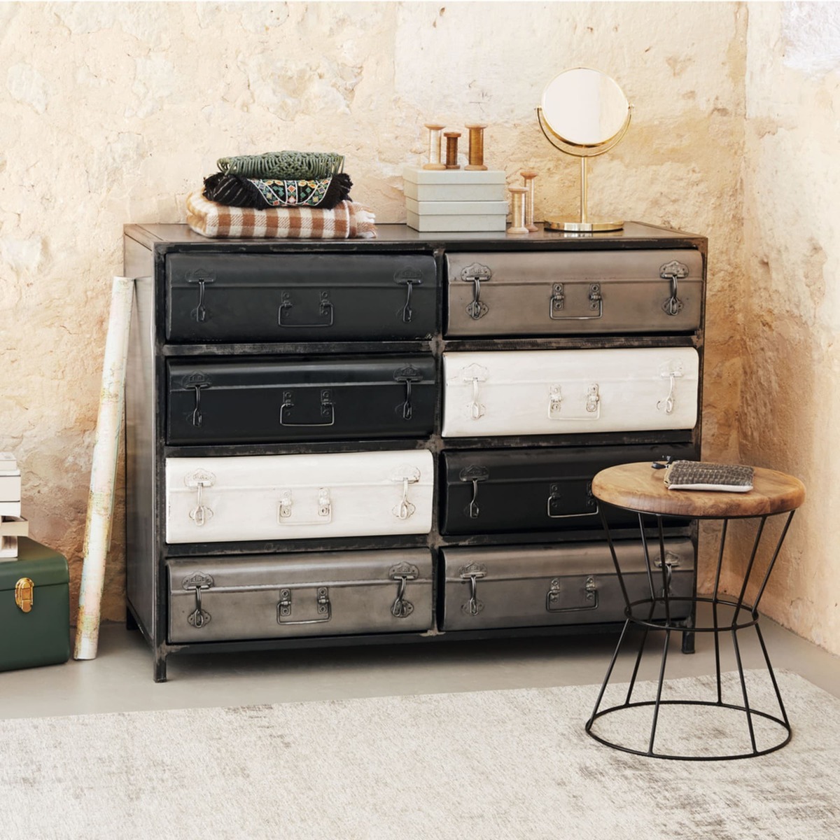 Metal 8-Drawer Industrial Cabinet Koffer – image 7