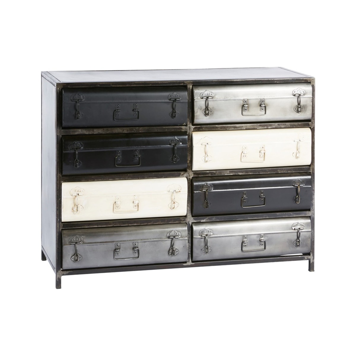 Metal 8-Drawer Industrial Cabinet Koffer – image 2