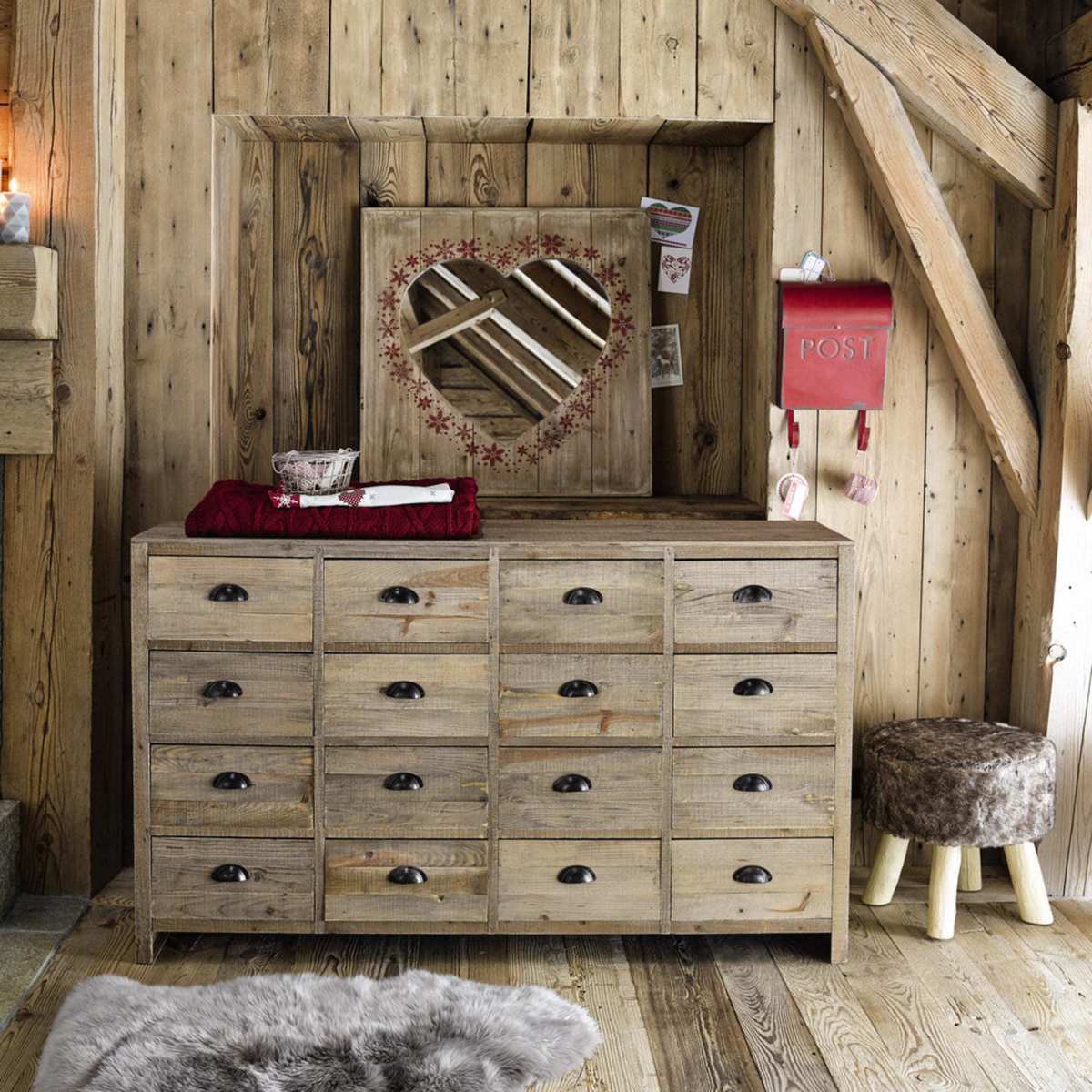 Fir Storage Cabinet Woodpecker – image 5