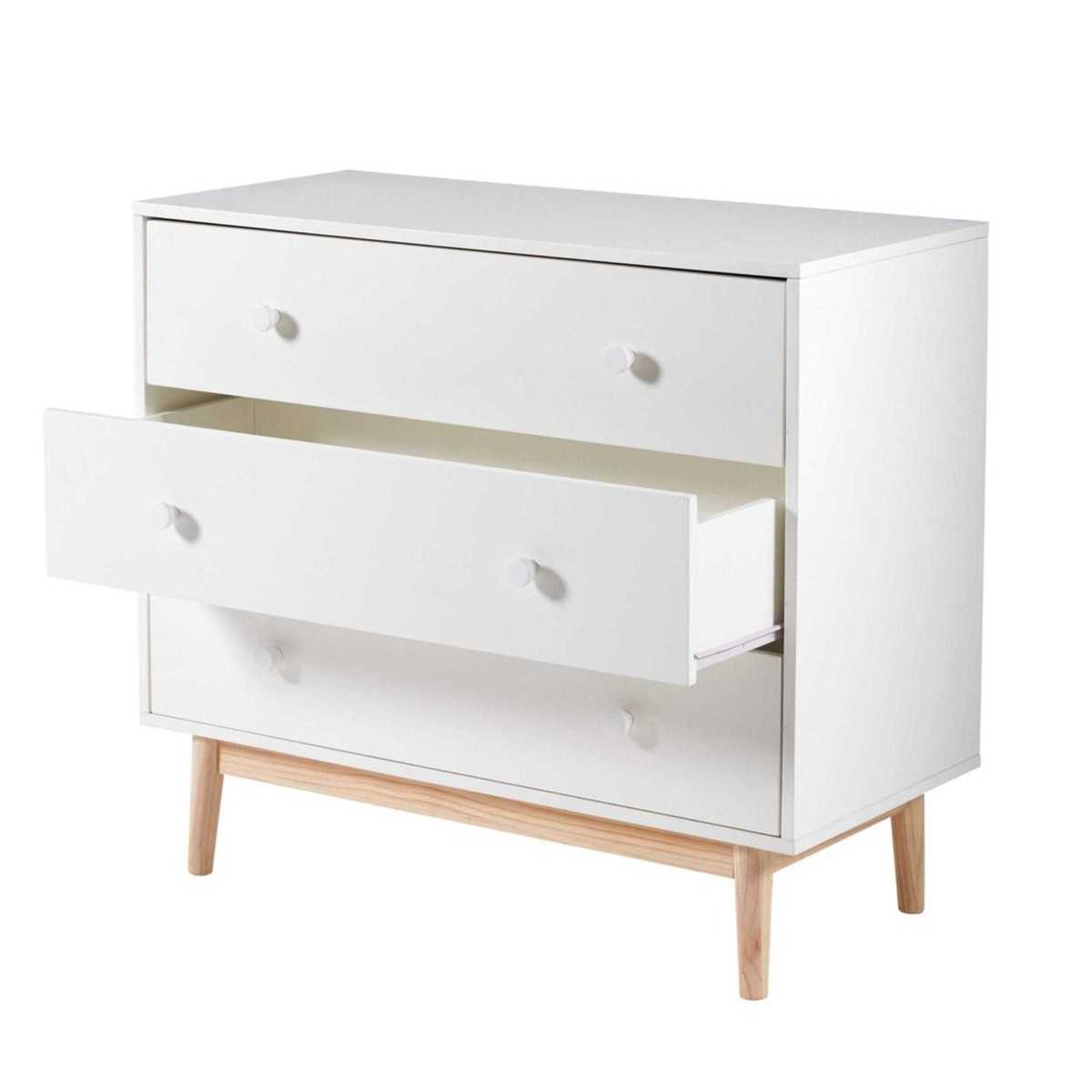 White 3-Drawer Chest Joy – image 3