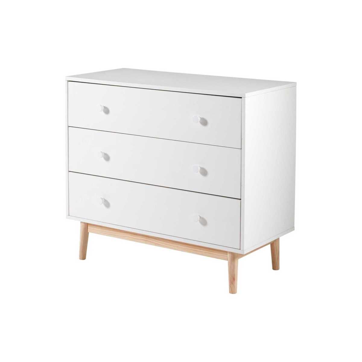 White 3-Drawer Chest Joy – image 2