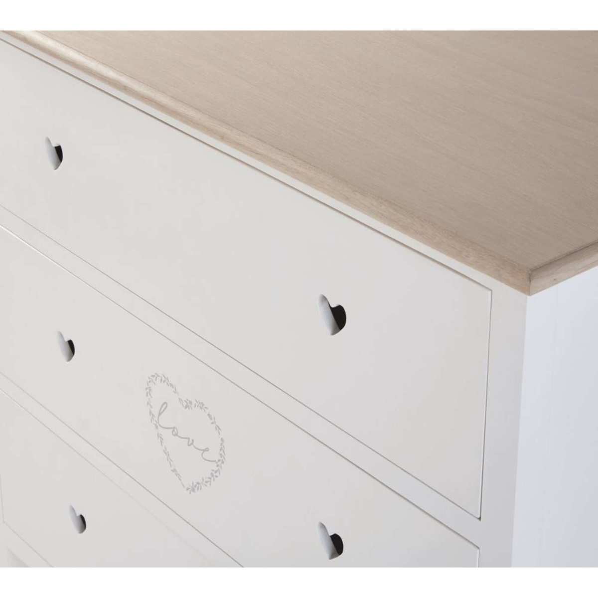 Heart Print 3-Drawer Chest of Drawers Mila – image 4