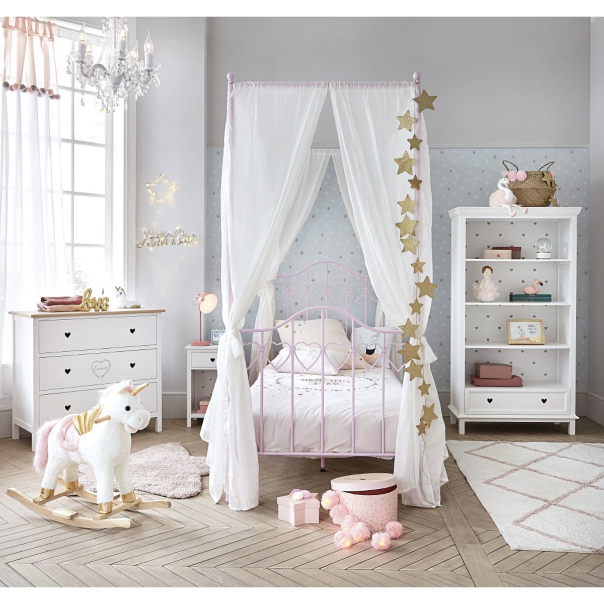 Heart Print 3-Drawer Chest of Drawers Mila – image 5