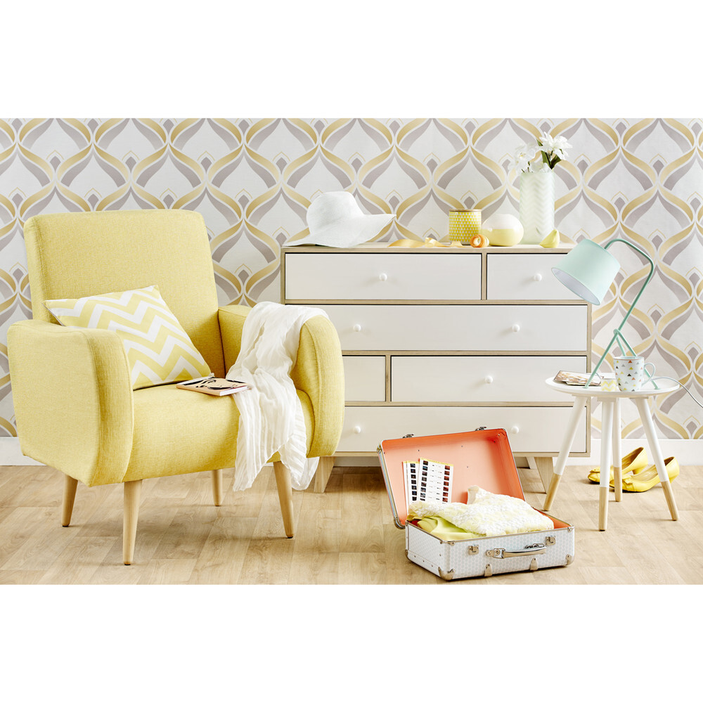 Paulownia Wood Scandinavian 6-Drawer Chest in White – image 4