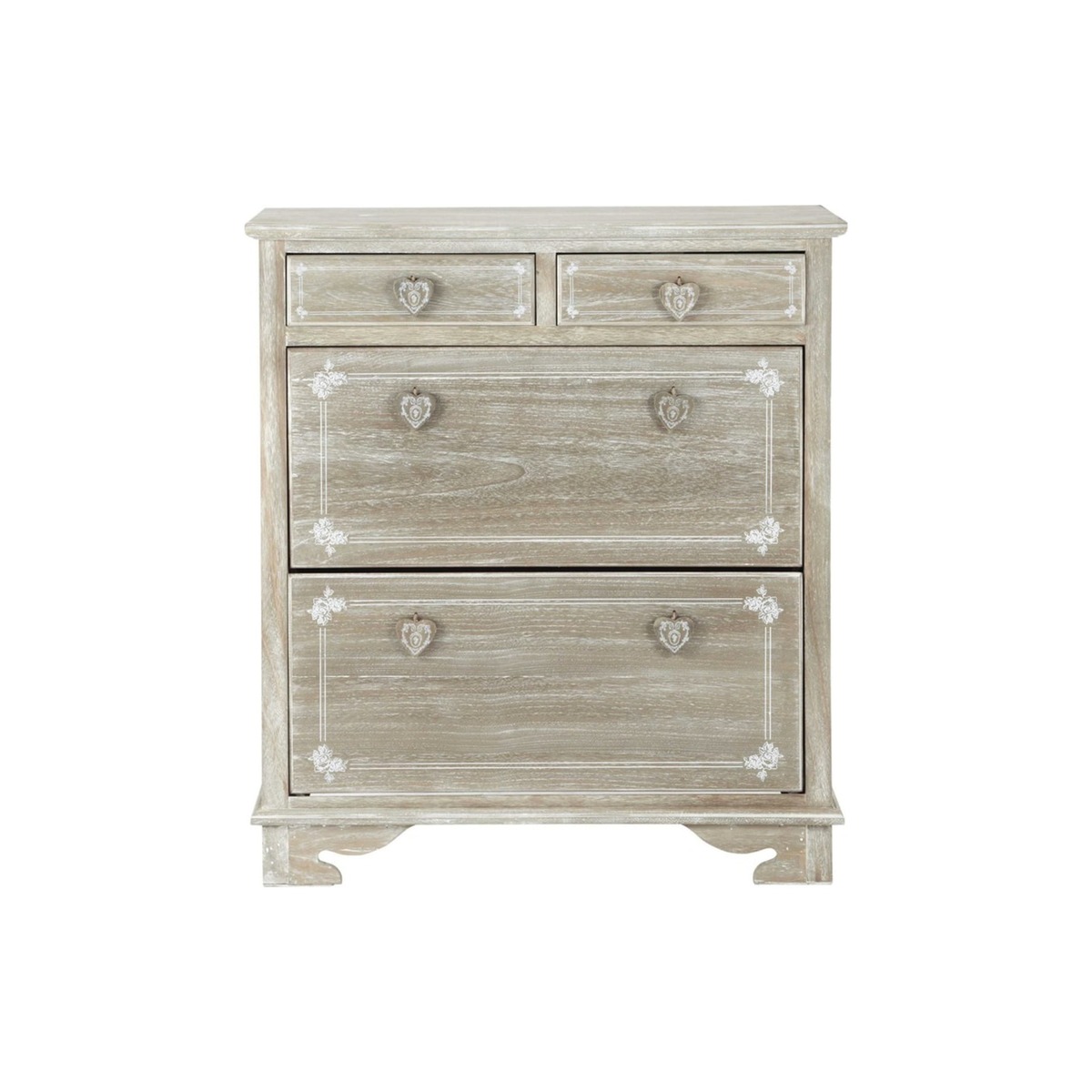 Paulownia wood shoe cabinet W 90cm Camille – image 1