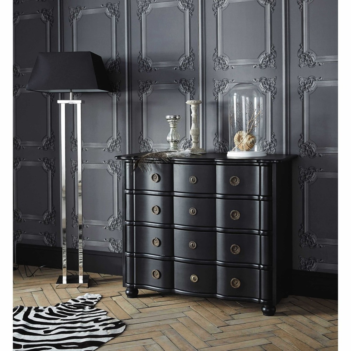 4-Drawer Chest in Black Gustavia – image 2