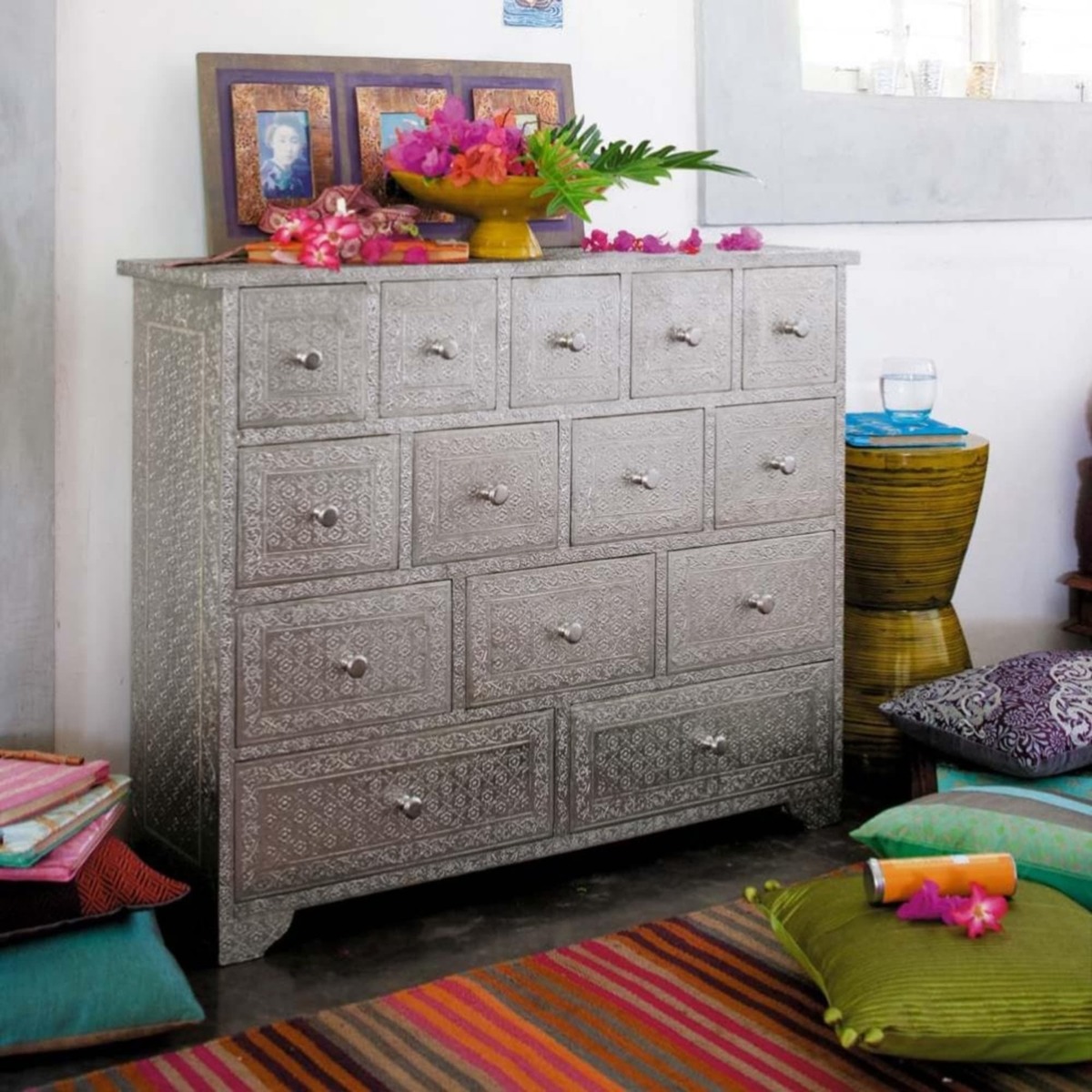 Silver Indian Cabinet Jaïpur – image 4