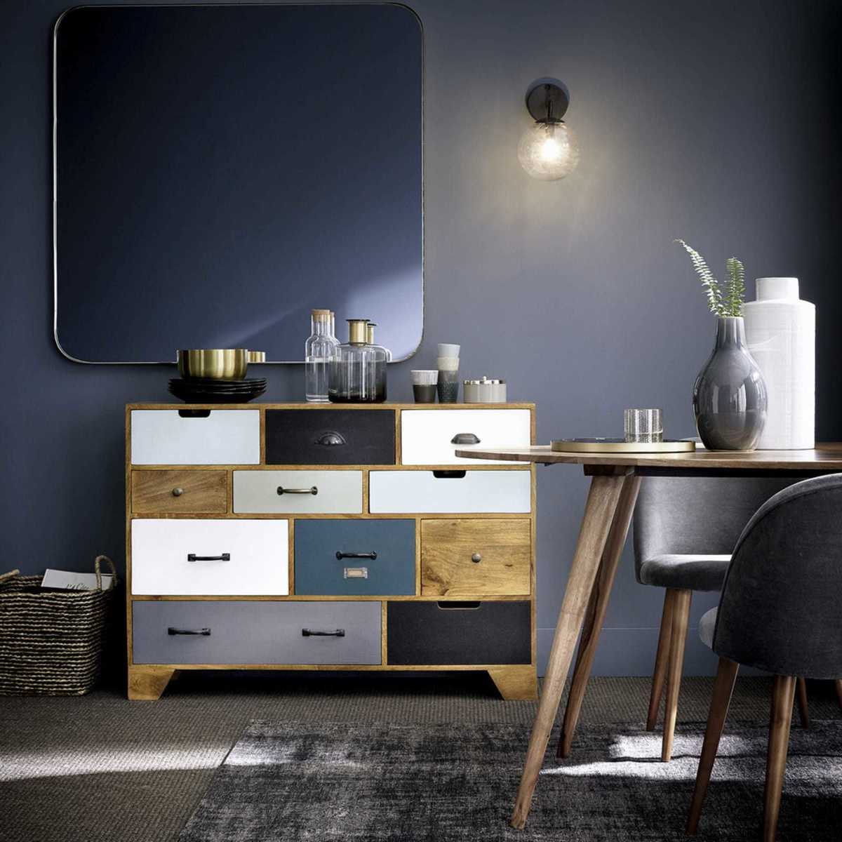 Solid mango wood vintage cabinet W 114cm Picadilly – image 4