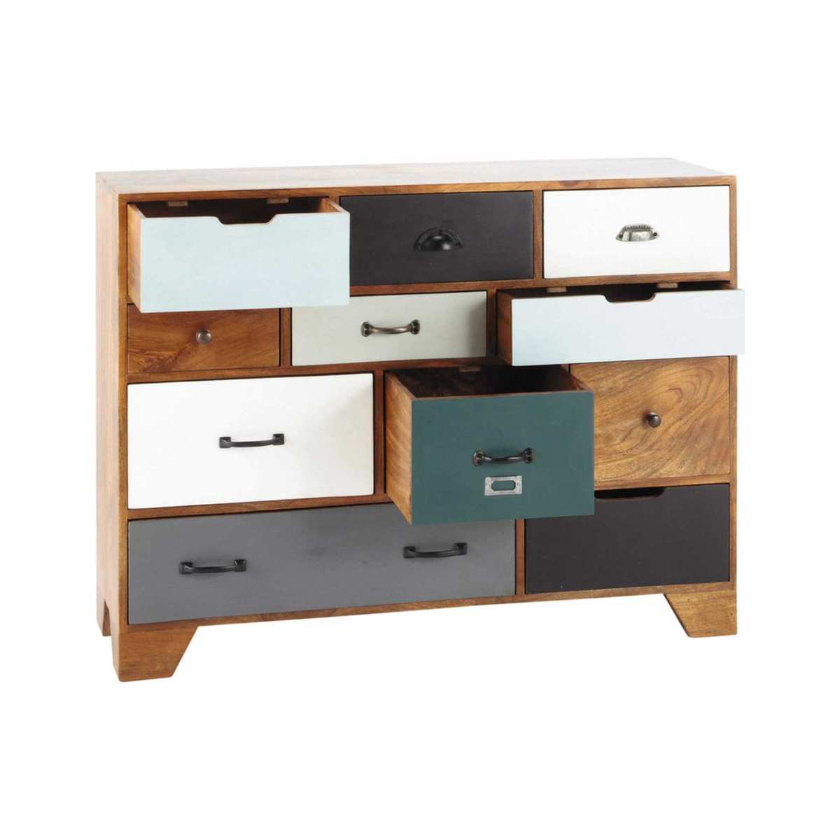 Solid mango wood vintage cabinet W 114cm Picadilly – image 2