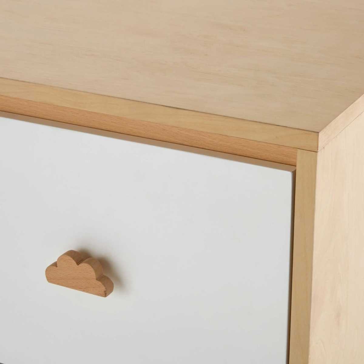 White 3-Drawer Chest Moonlight – image 5