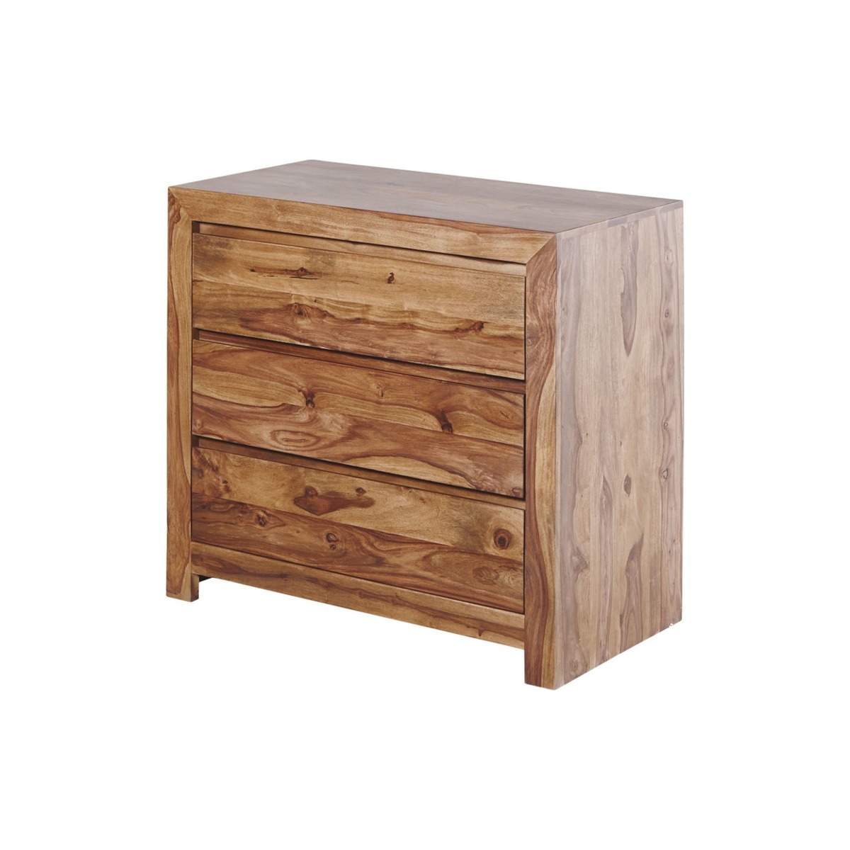 Solid Sheesham Wood 3-Drawer Chest Stockholm – image 2
