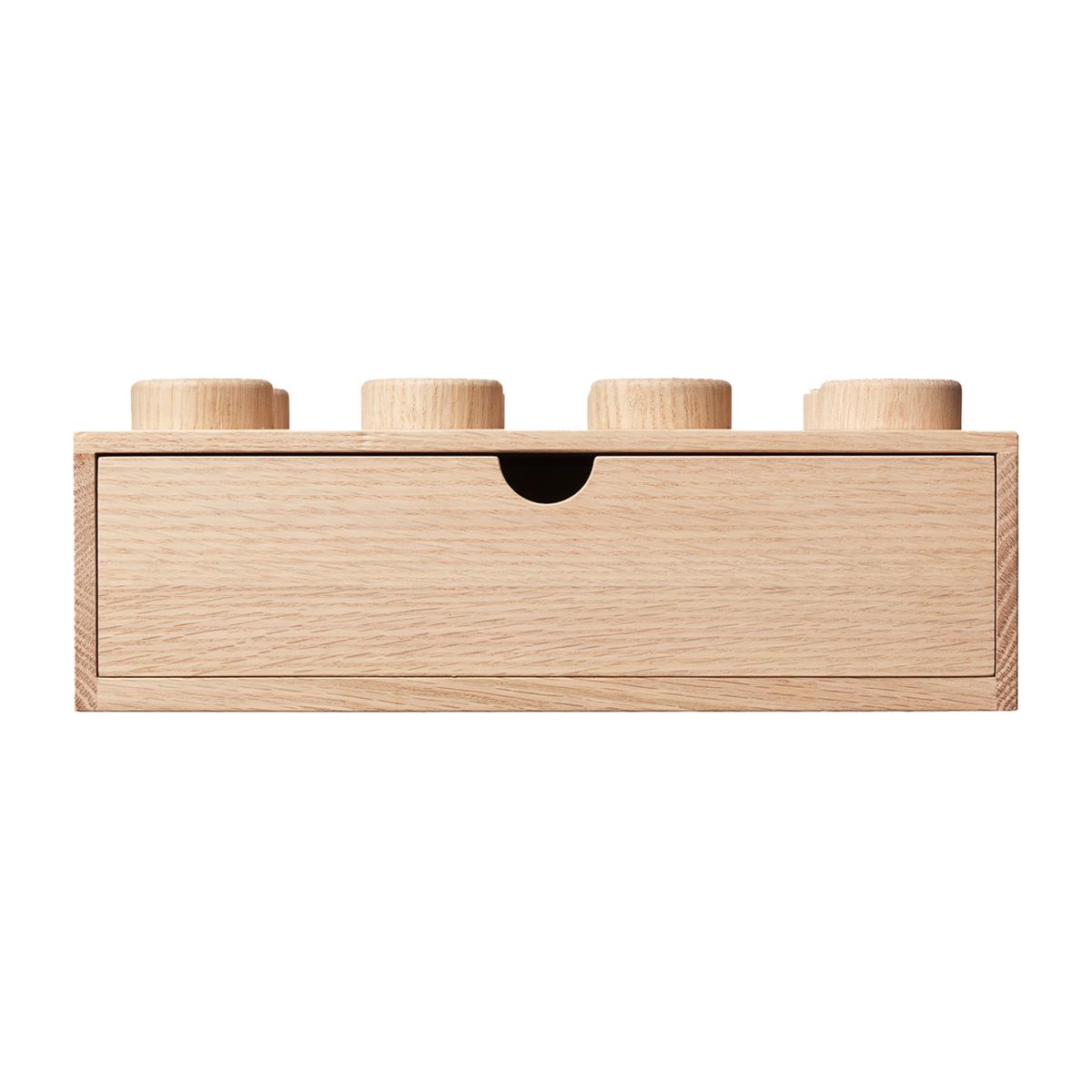 LEGO wooden desk draw 8 Soaped oak – image 2