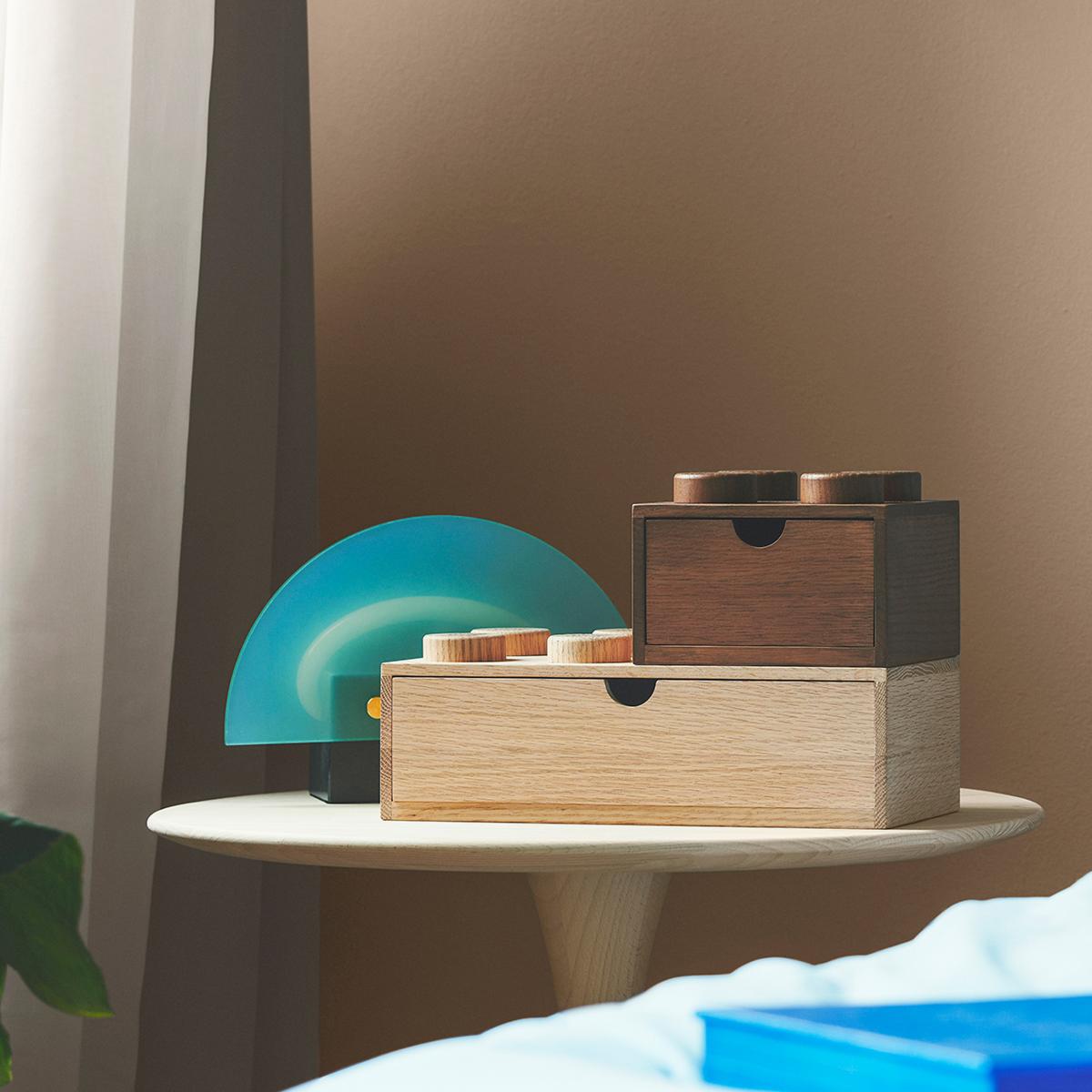 LEGO wooden desk draw 8 Soaped oak – image 3
