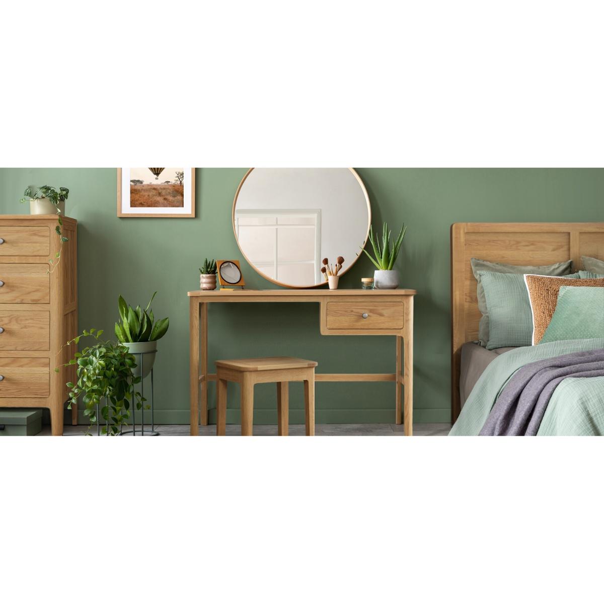 Loxton Solid Oak 5 Drawer Tallboy – image 7