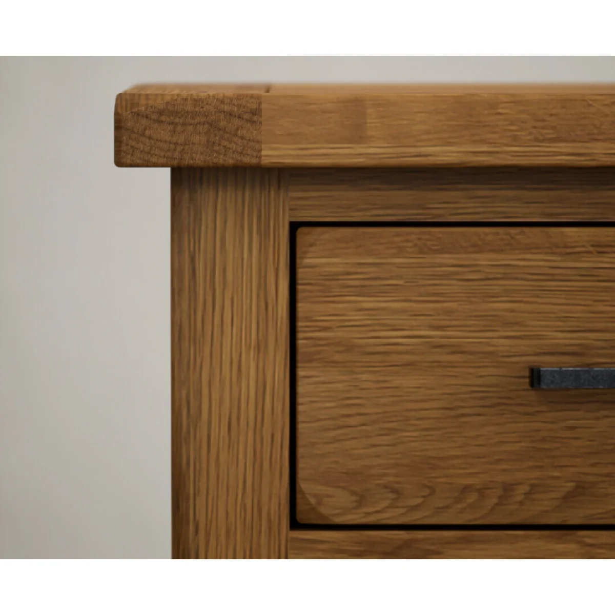 Harrogate Rustic Solid Oak Wide Chest Of Drawers – image 6