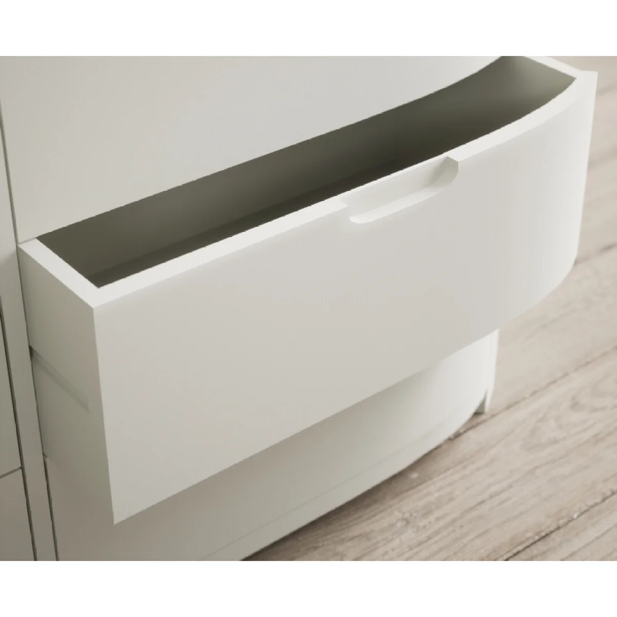 Bradwell Oak and Signal White Painted Wide Chest of Drawers – image 6