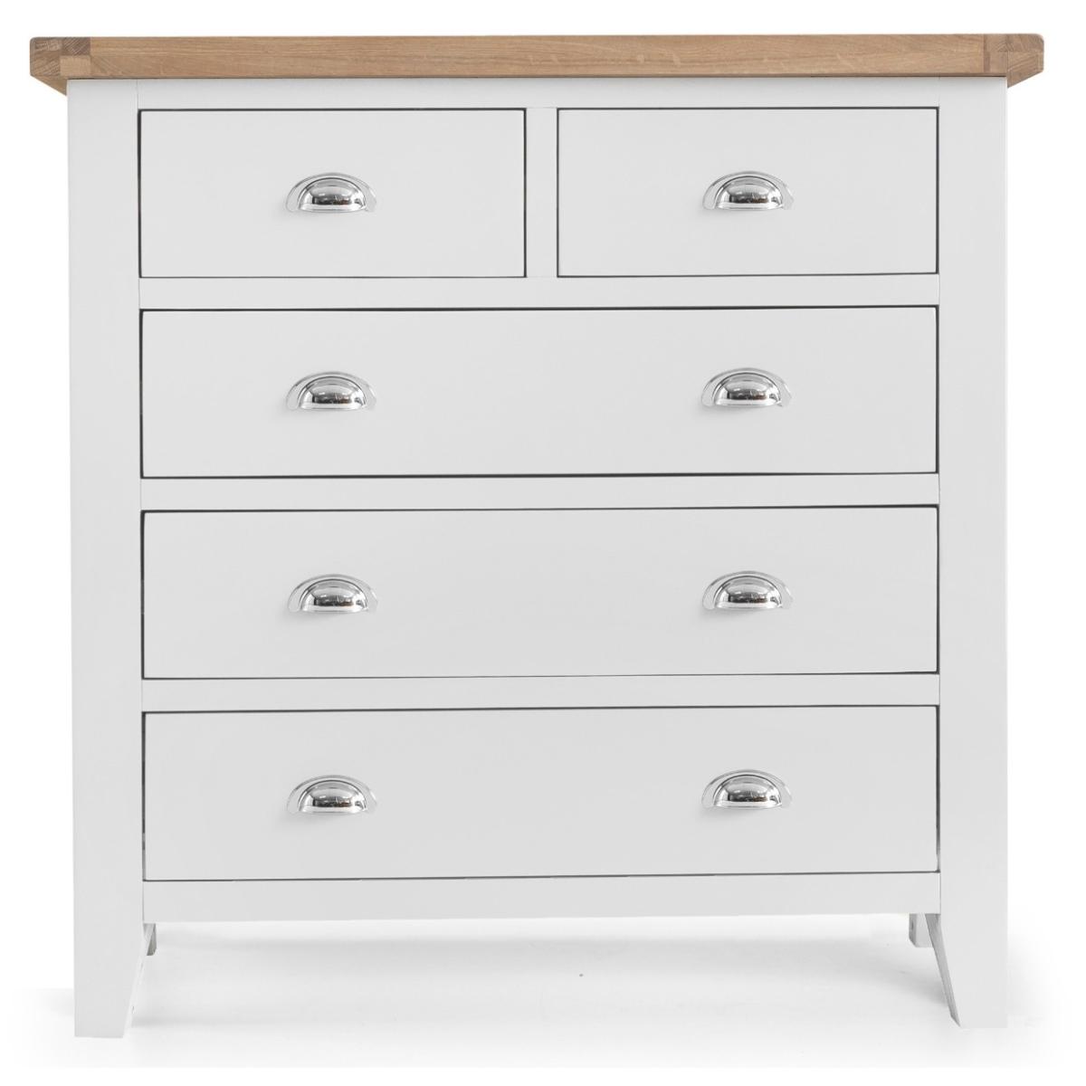 Eden Oak and White 2 Over 3 Chest of Drawers – image 6