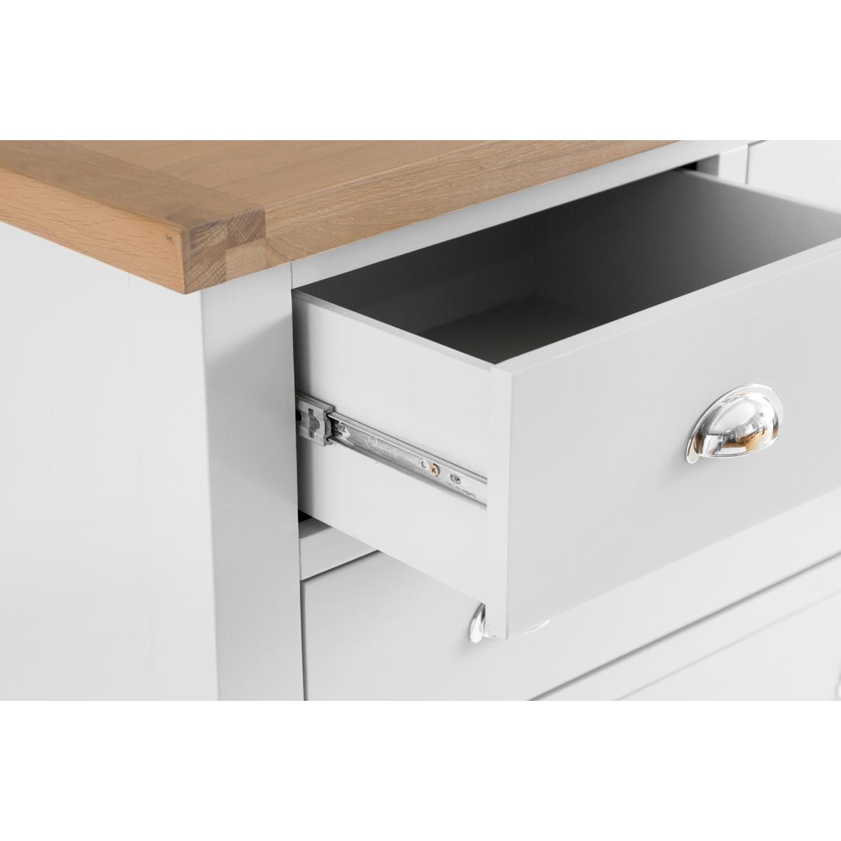 Eden Oak and White 2 Over 3 Chest of Drawers – image 8