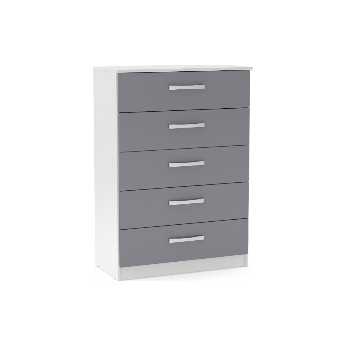 Adalee White & Grey 5 Drawer Chest – image 1