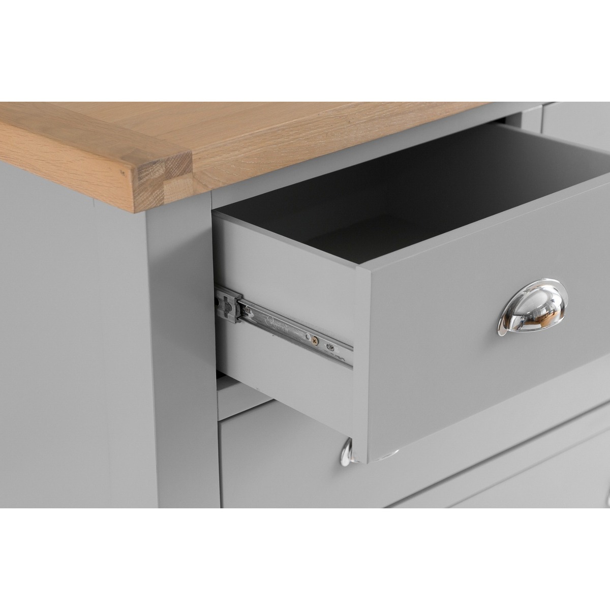 Willow Oak and Grey 2 Over 3 Chest of Drawers – image 3
