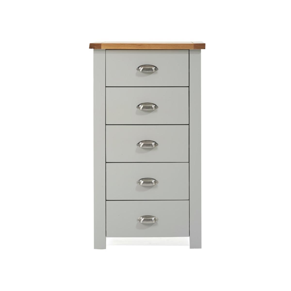 Somerset Oak and Grey 5 Drawer Chest – image 3