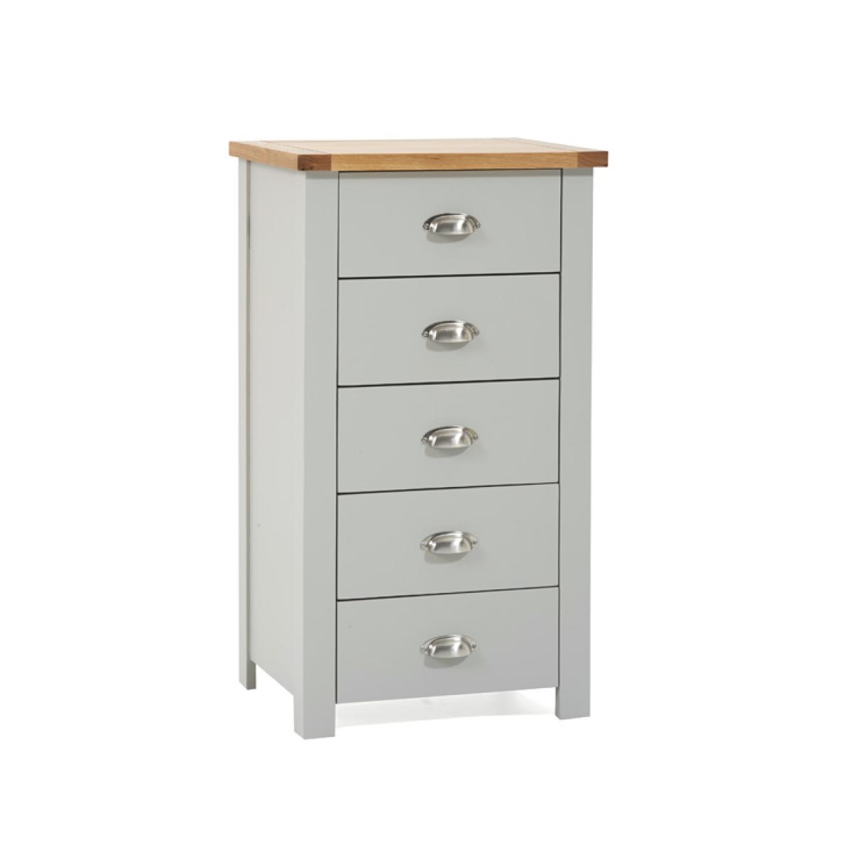 Somerset Oak and Grey 5 Drawer Chest – image 4