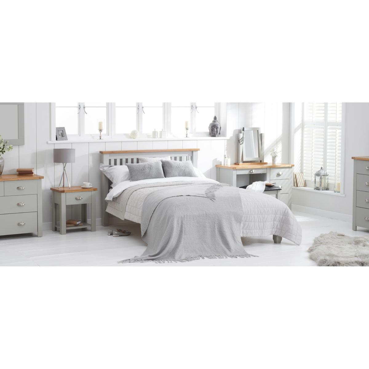 Somerset Oak and Grey 5 Drawer Chest – image 9