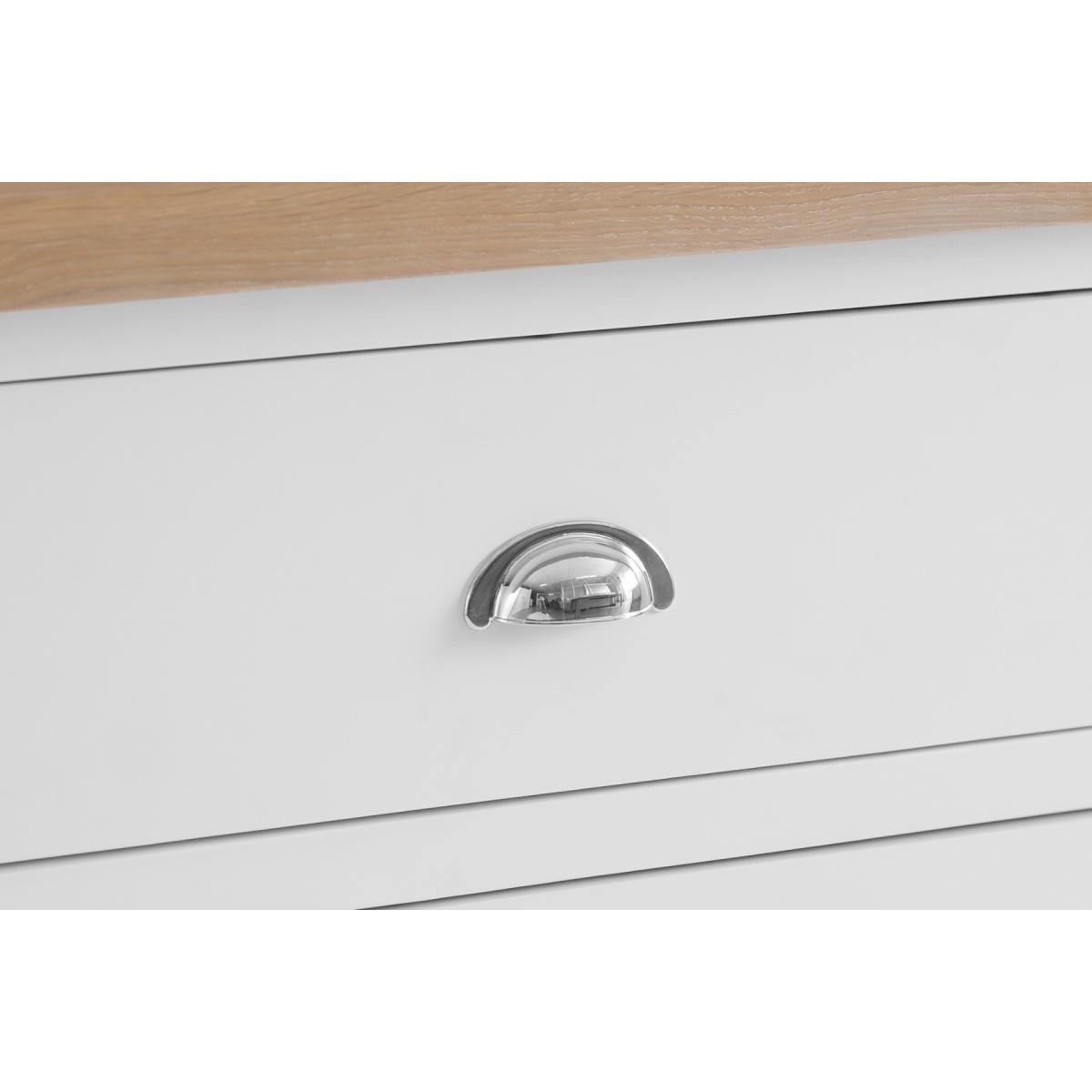 Eden Oak and White 3 Drawer Chest – image 12