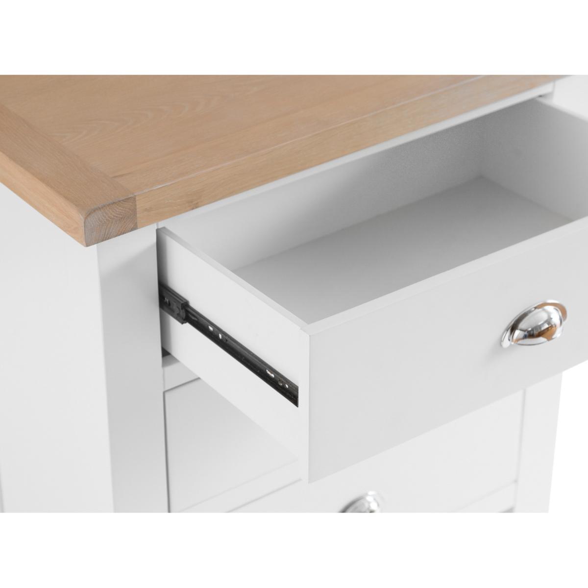 Eden Oak and White 3 Drawer Chest – image 8