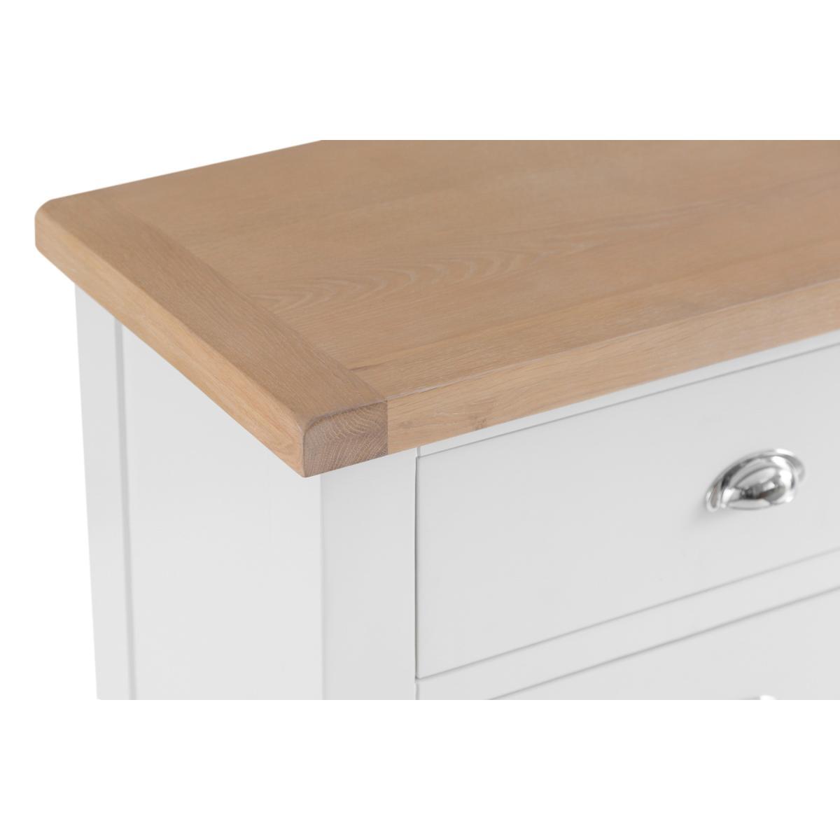 Eden Oak and White 3 Drawer Chest – image 10