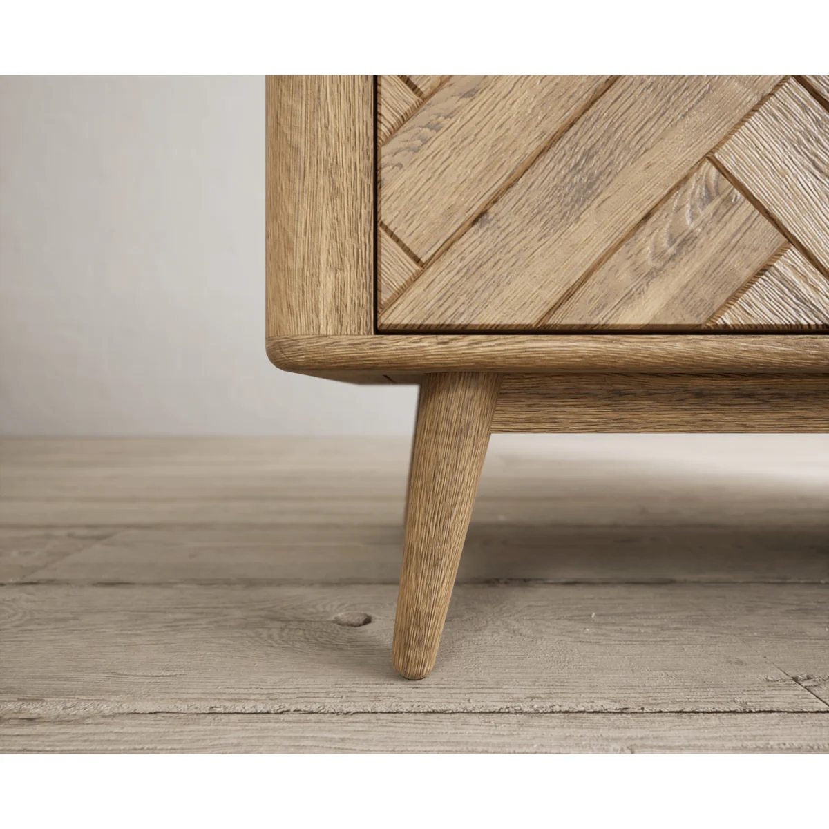 Parven Solid Oak 3 Over 4 Wide Chest Of Drawers – image 6