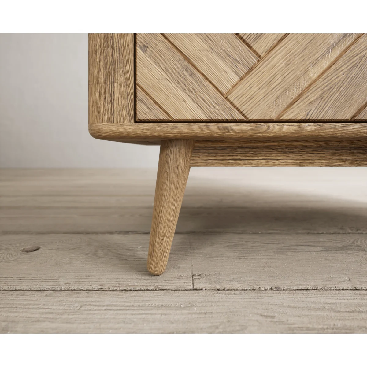 Parven Solid Oak 2 Over 3 Chest of Drawers – image 5