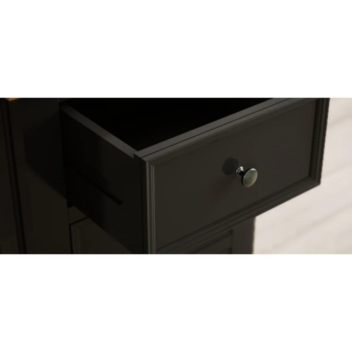 Charlton Oak and Black Painted 5 Drawer Tallboy – image 11