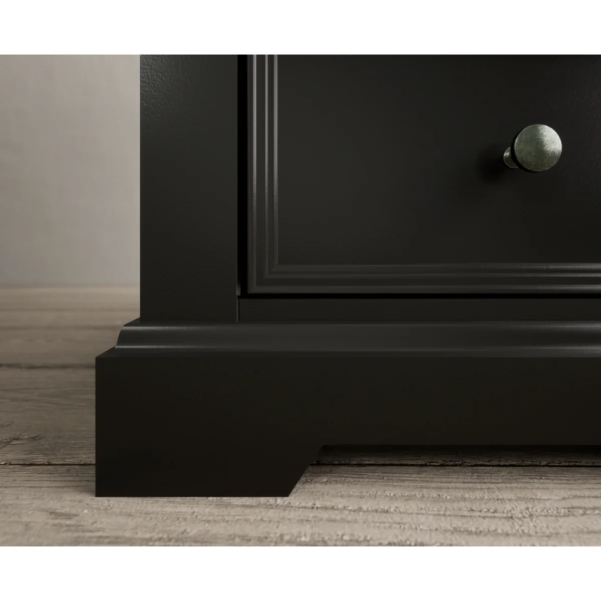 Charlton Oak and Black Painted 5 Drawer Tallboy – image 7