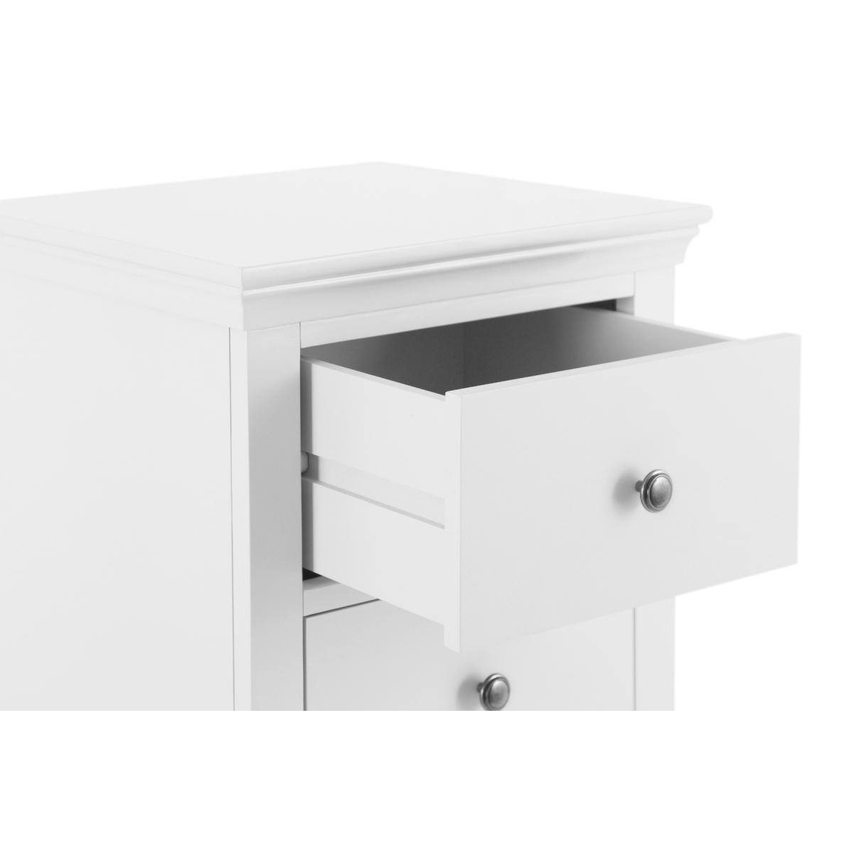Brooklyn White 5 Drawer Wellington Chest – image 4