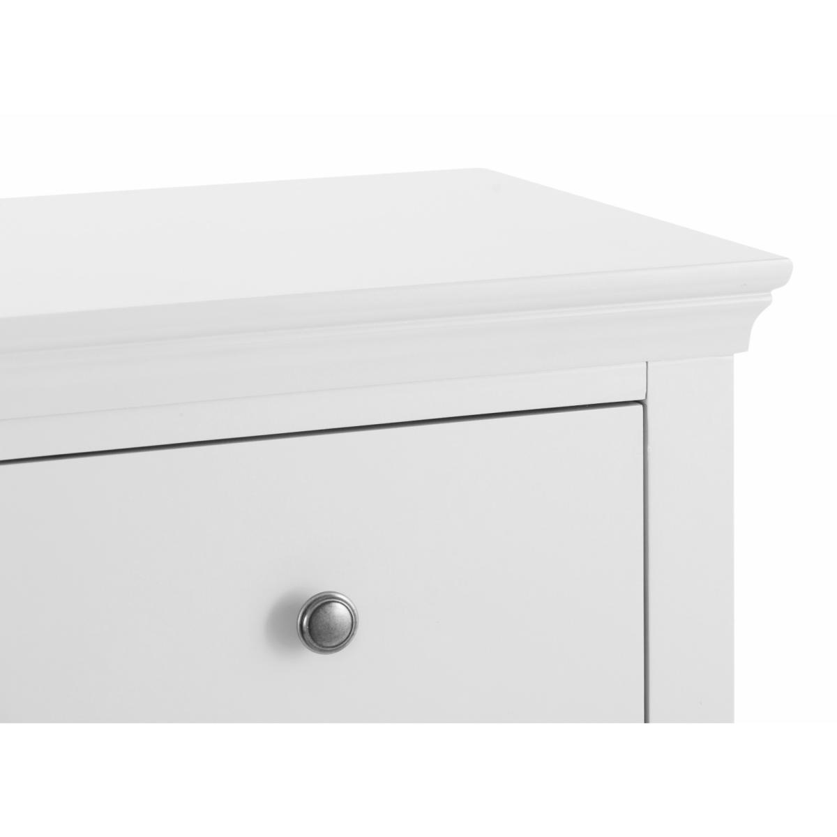 Brooklyn White 5 Drawer Wellington Chest – image 6