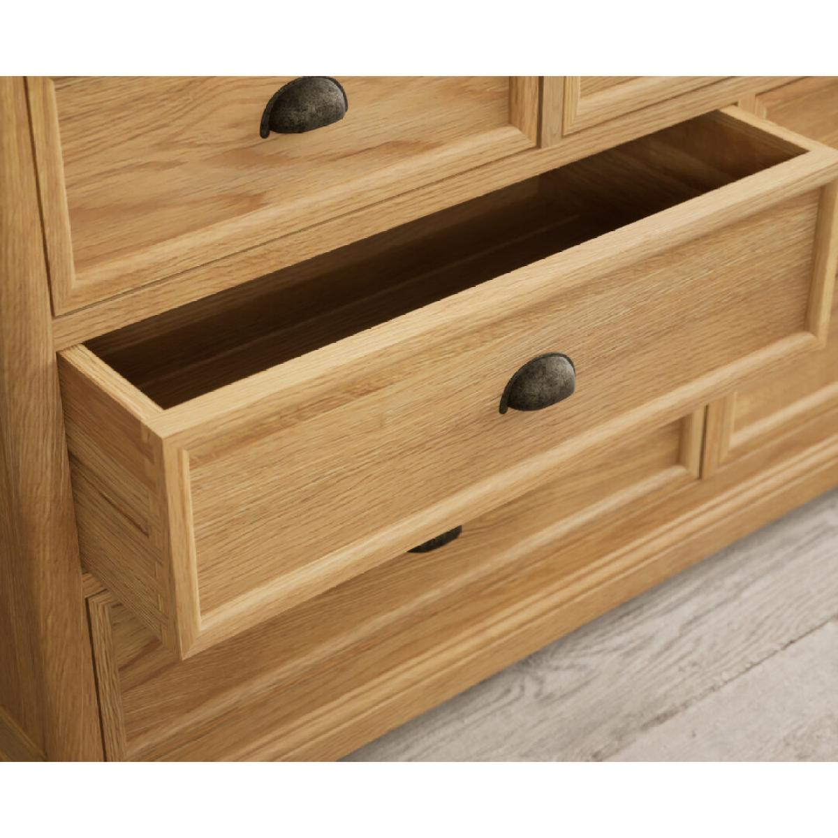 Bridstow Solid Oak Wide Chest Of Drawers – image 3