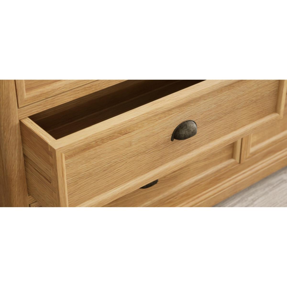 Bridstow Solid Oak Wide Chest Of Drawers – image 10